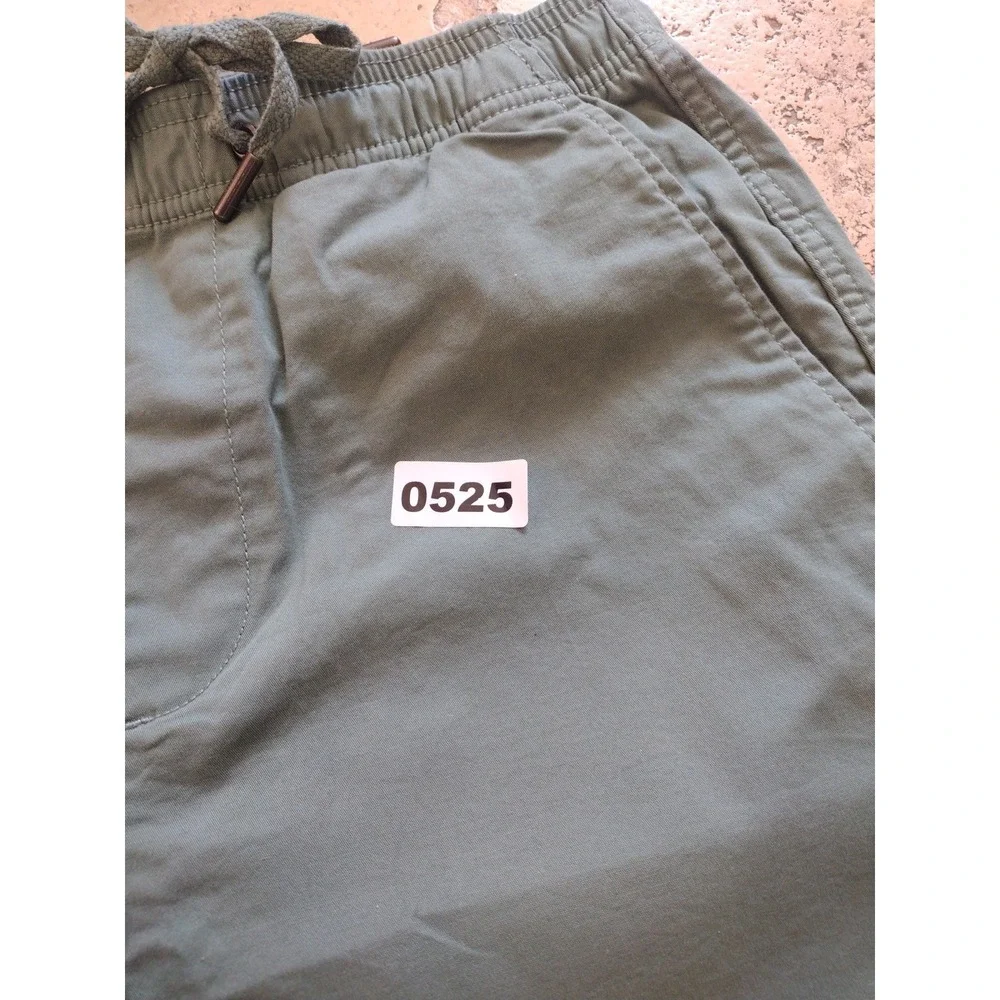 Gap Shorts Men S Green Pull‎ On 6.5 Inseam Elasticized Waistband Stretch Twill